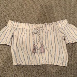 Altard state off the shoulder crop top